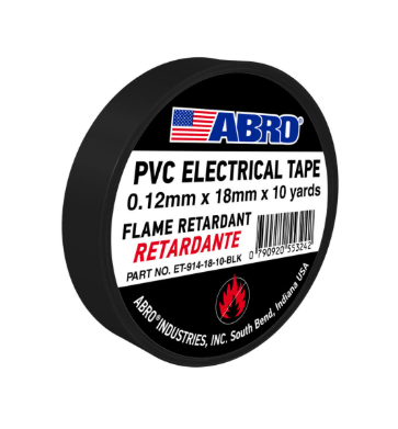 ABRO CINTA AISLANTE 10YDS NEGRO