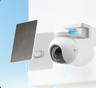 EB8 PRO CÁMARA PANTILT EXTERIOR 4K CON BATERIA WIFI-4G PANEL SOLAR