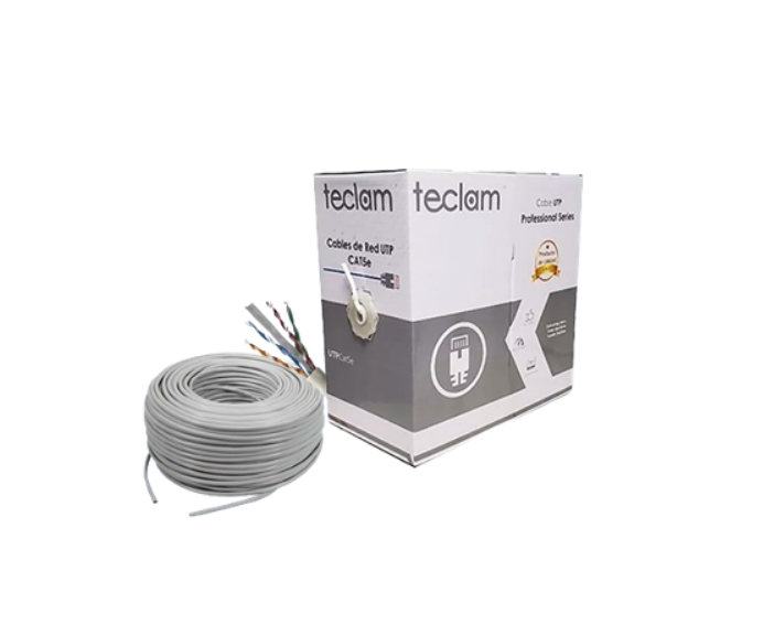 CABLE UTP INTERIOR CAT5E 70% COBRE 30% AL BLANCO TECLAM