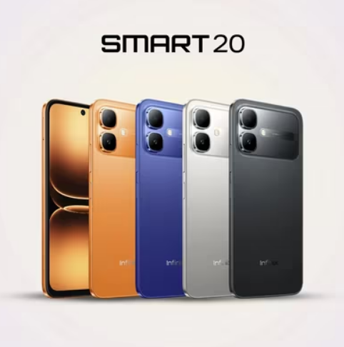 TELÉFONO INFINIX SMART 2.0, 128 GB DE ALMACENAMIENTO, 4 GB DE RAM, 6,78, 120 HZ, BATERÍA DE 5.2 AH, IP64, COLOR GRIS